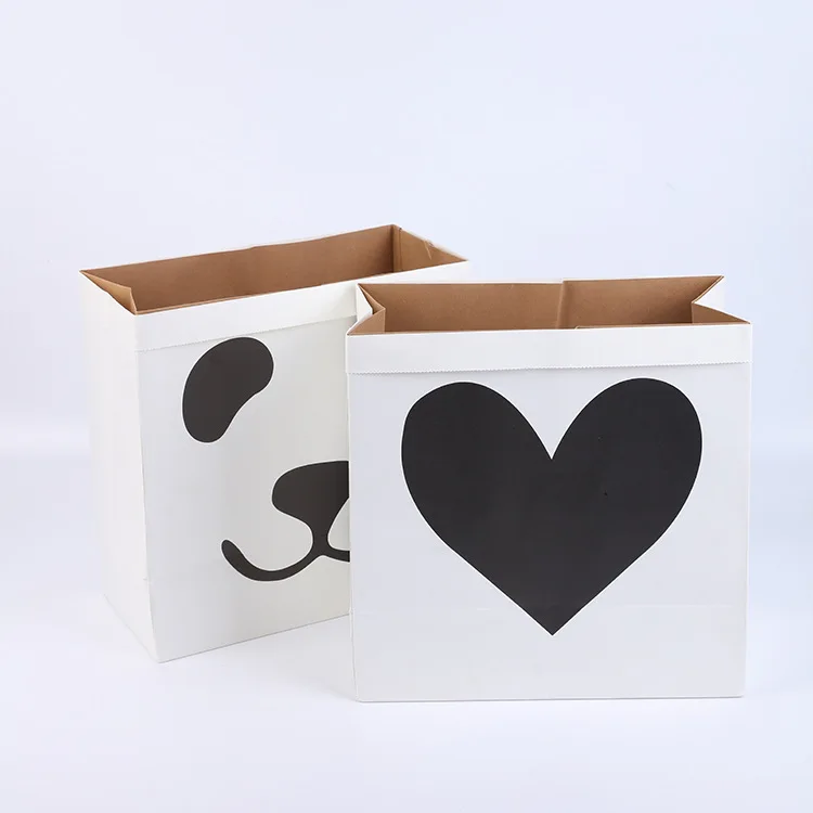 

Fashion Kraft Paper Storage Box Desktop Storage Organizer Sundries Storage Box Cabinet Children Toys Clothing Storage Basket