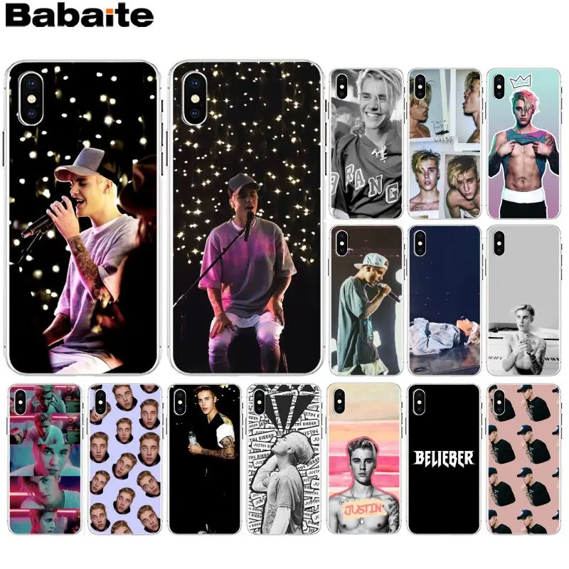 Babaite Justin Bieber Soft Silicone Transparent Phone Case for iPhone
6S 6plus 7 7plus 8 8Plus X Xs MAX 5 5S XR
