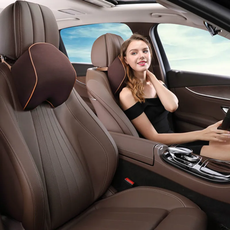 Vehicle Headrest Seat Pillow Vehicle Interior Supplies Memory Cotton Neck Pillow