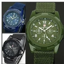 4 цвета Быстрая 10 шт./партия модные Gemius Army Racing Force военные спортивные мужские часы с тканевым ремешком кварцевые часы