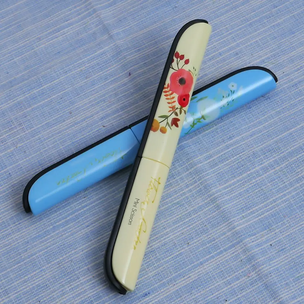 Творческий каваи ручка Пластик Скрапбукинг ножницы для детей подарок цветочный узор