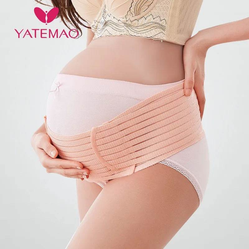 

YATEMAO Pregnancy Waist Support Belt Abdominal Supporter Maternal Waistband Belly Support Band Pelvic Belt Shape Wear