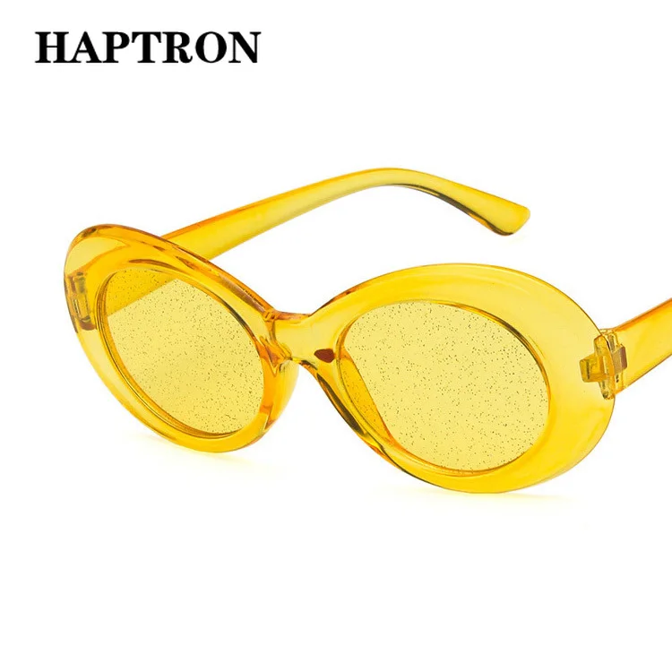 HAPTRON moda mujer 2018 Овальные Солнцезащитные очки женские брендовые Роскошные