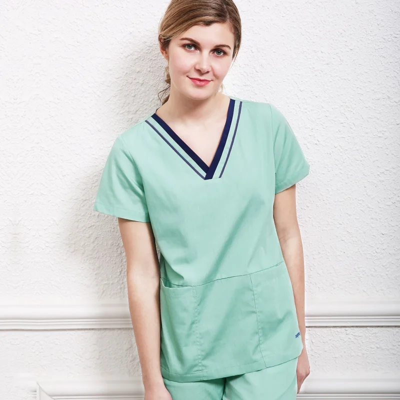 Plus Size Medical Scrubs Uniform Nursing Scrub Sets for Women Sport