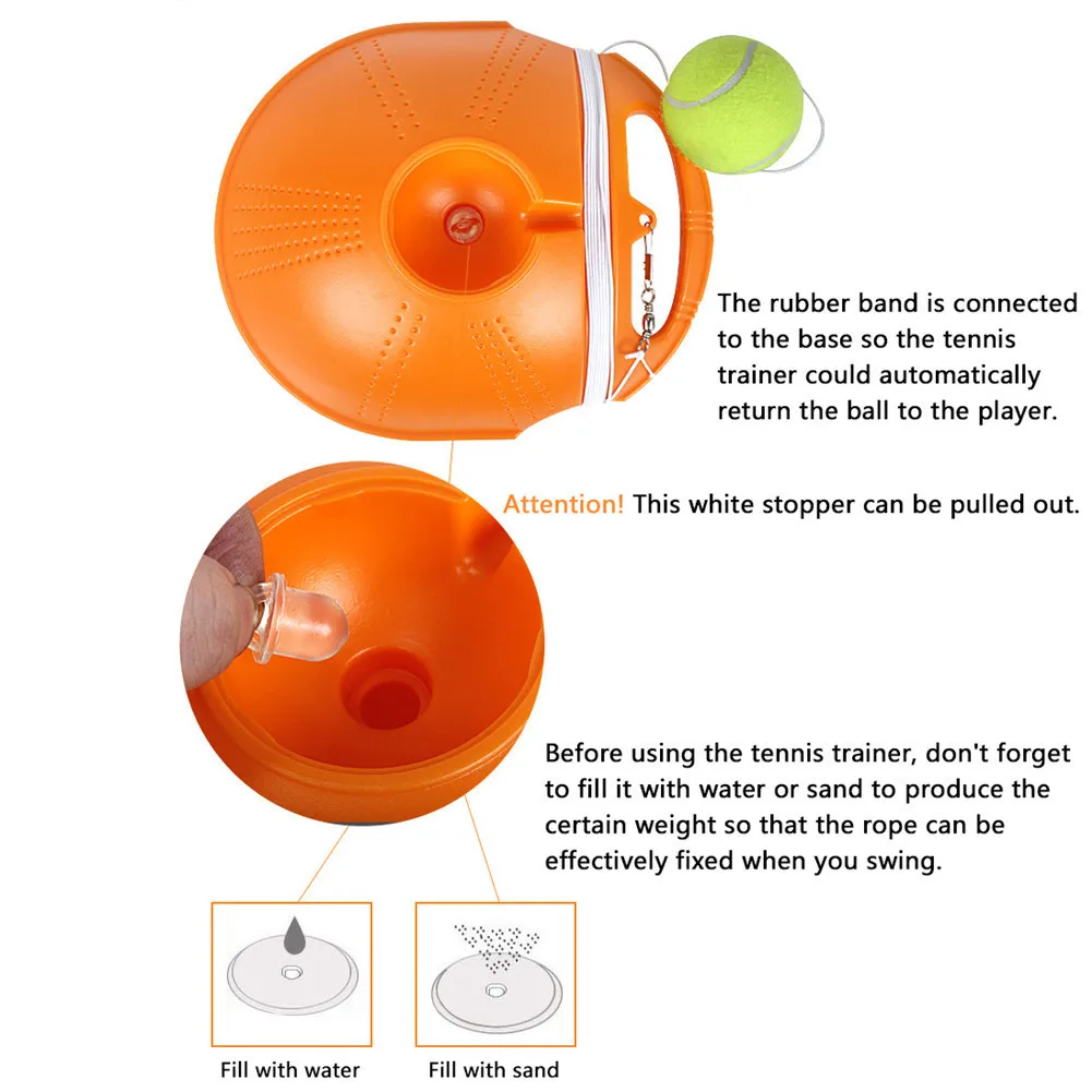 Сверхмощный Теннисный тренировочный инструмент Упражнение теннисный мяч спорт самообучающийся отскок мяч с теннисным тренером плинтус спарринг устройство
