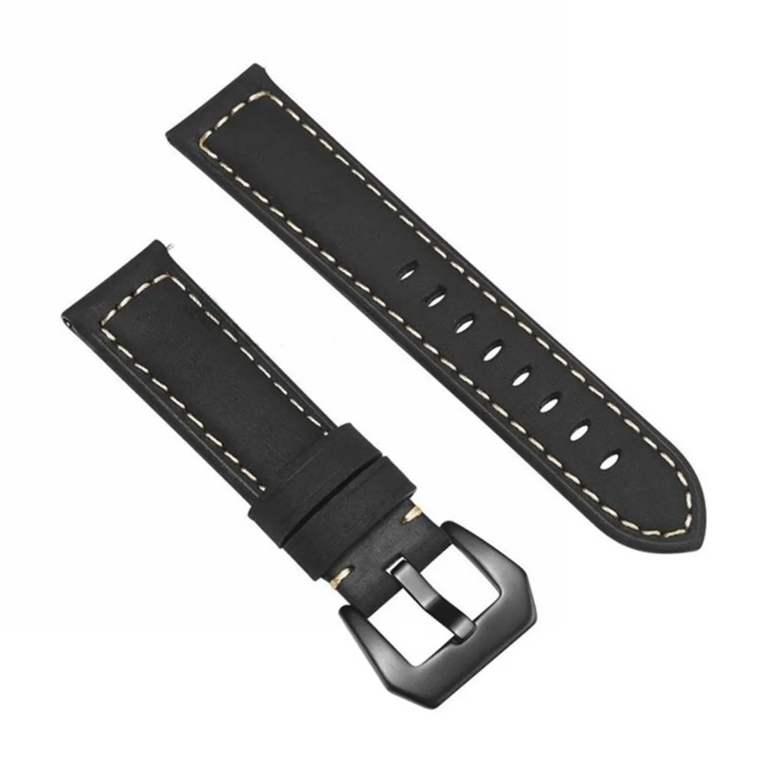 Shelhard New Quality Genuine Leather Watch Band Strap For Samsung Galaxy Watch 42 /46mm Universal Quick Replacement Straps