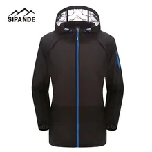 Новинка года мужчин и Для женщин Легкий Походные куртки летние Ультра Легкая куртка Anti UV пальто с капюшоном Открытый Защита от солнца-Тенты пальто