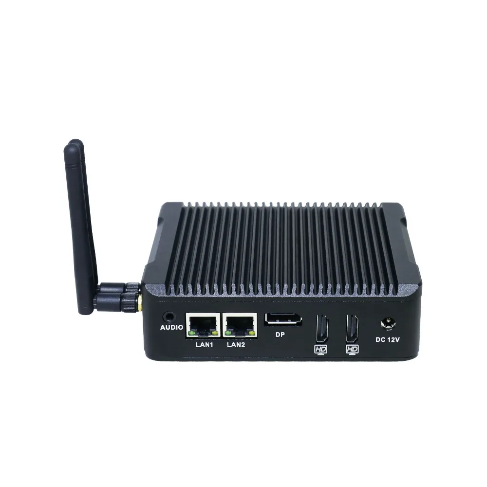 Быстрая доставка Мини компьютер Intel celeron J3160 четырехъядерный двойной ethernet