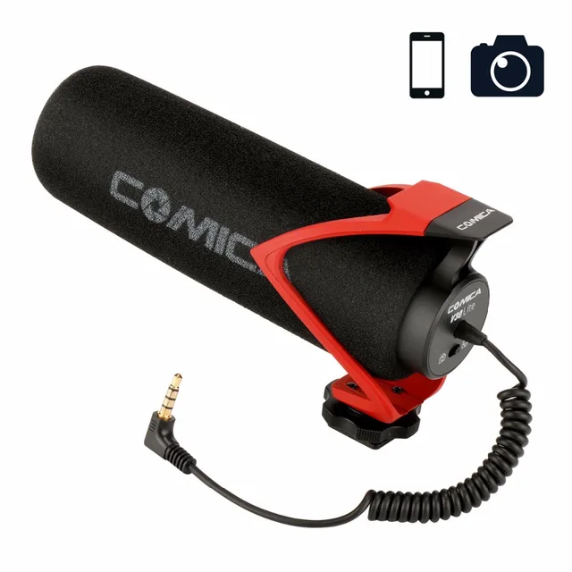 Comica CVM-V30 On Camera Microphone Directional Condenser Recording Shotgun Video Mic for iPhone Canon DSLR VS Rode Videomicro
