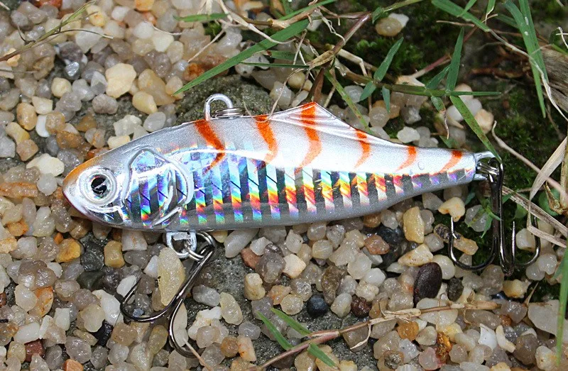 ANZHENJI 5 colors 24g 7.5cm winter VIB fishing lure hard bait lead inside ice sea fishing tackle diving swivel jig wobbler lure 17