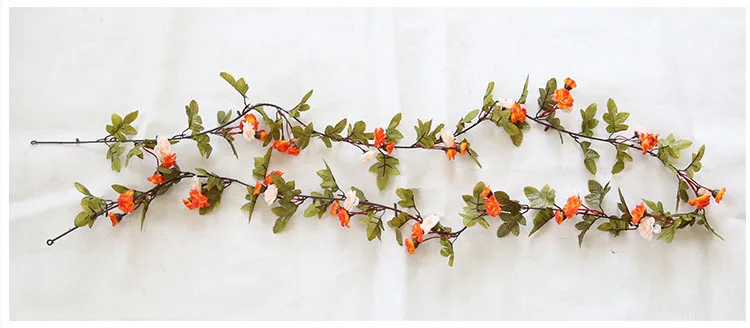 2,2 м Свадебные украшения Искусственные розы из шелка плюща Искусственные цветы с зелеными листьями подвесная гирлянда для домашнего декора