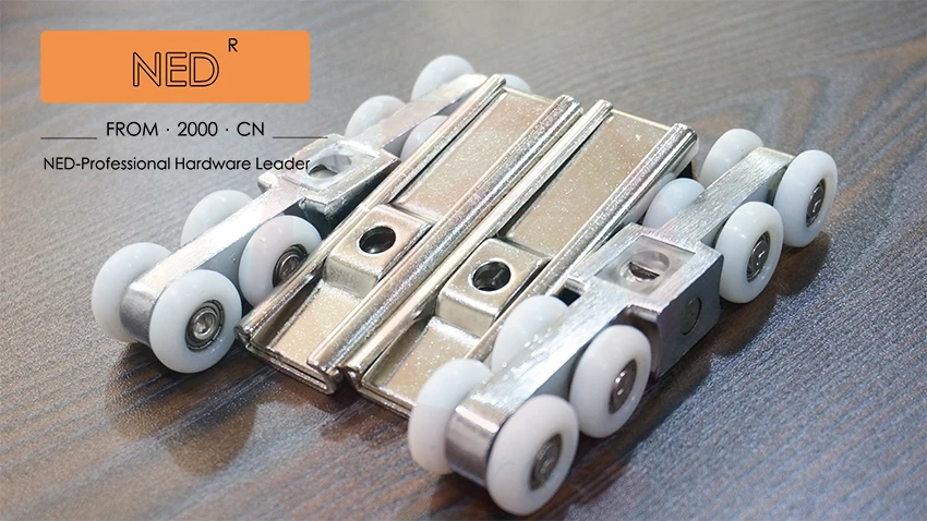 Ned 8 Wheels Sliding Door Sliding Door Roller Set Hanging Door Rollers Wood Door Hanging Wheel
