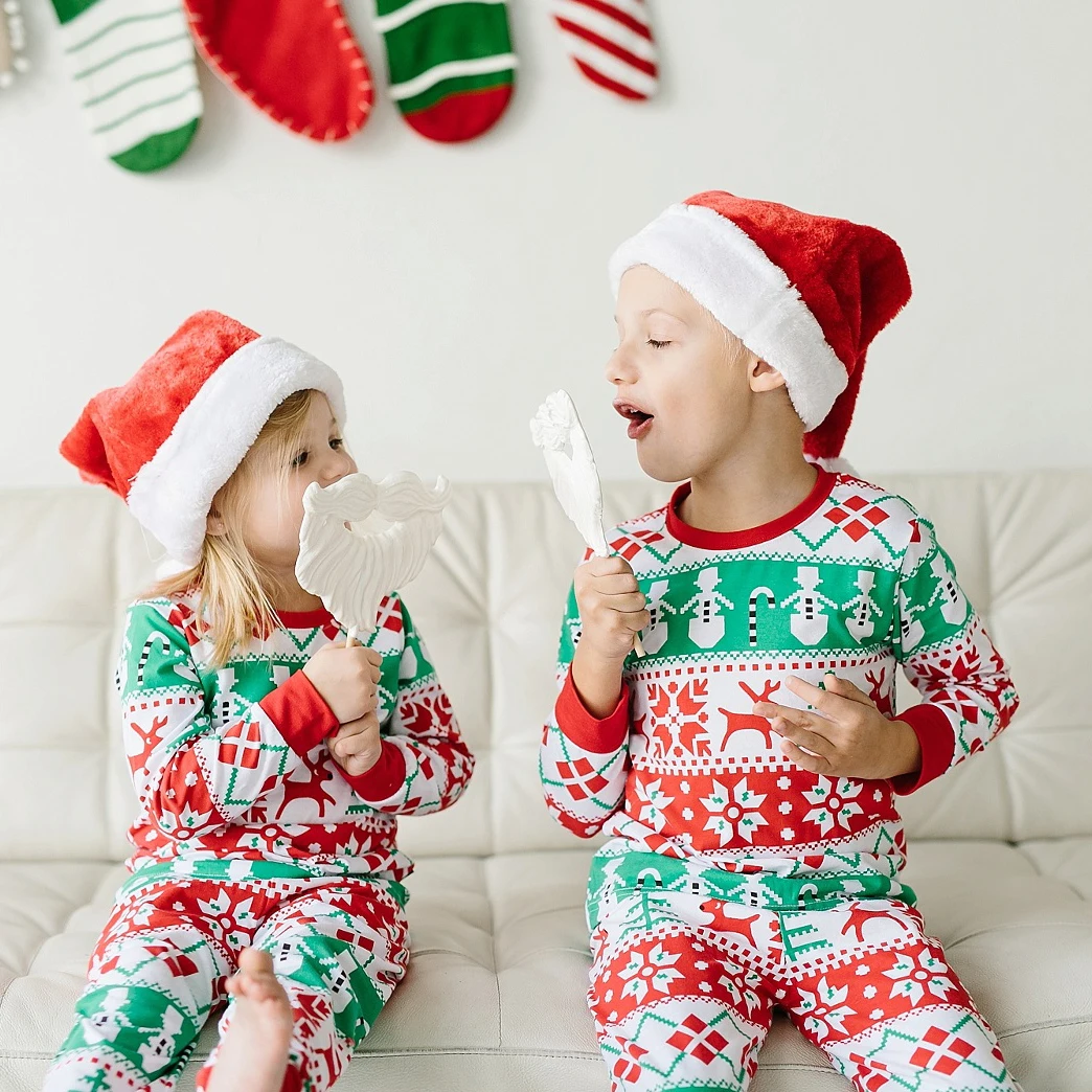 Лидер продаж; модная одинаковая Рождественская Пижама для всей семьи; симпатичная одежда для сна унисекс для детей и сестер; одежда для сна; одежда для малышей; лучший костюм