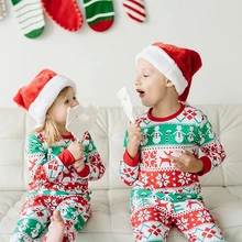 Лидер продаж; модная одинаковая Рождественская Пижама для всей семьи; симпатичная одежда для сна унисекс для детей и сестер; одежда для сна; одежда для малышей; лучший костюм