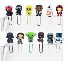 100 шт Звездные войны Горячие Мультяшные закладки для мальчиков Aciton фигурные скрепки для книг канцелярские принадлежности для школьника подарок для детей