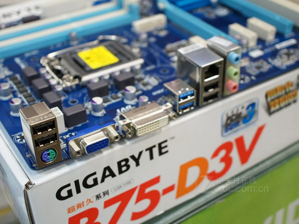 LGA 1155 для Intel DDR3 Gigabyte GA-B75-D3V оригинальная материнская плата DDR3 32G B75 B75-D3V настольная материнская плата SATAII SATAIII б/у