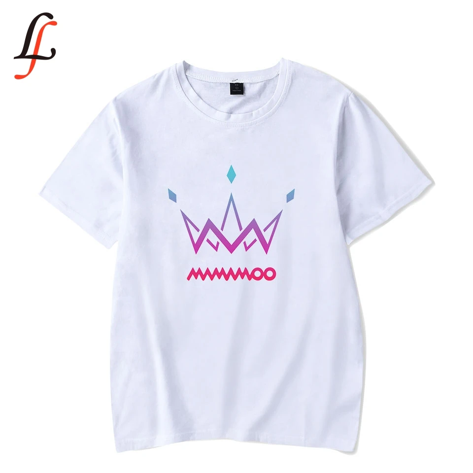 MAMAMOO Harajuku футболка с принтом женская/мужская одежда горячая Распродажа футболка Топы Футболки с коротким рукавом плюс размер хип хоп