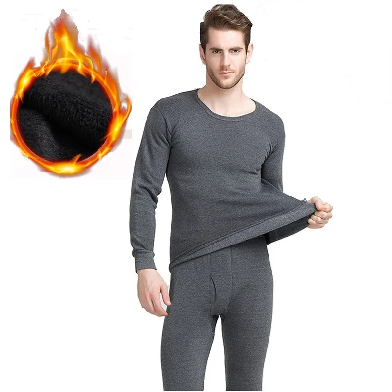Winter long johns thick thermal underwear sets keep warm for Russia