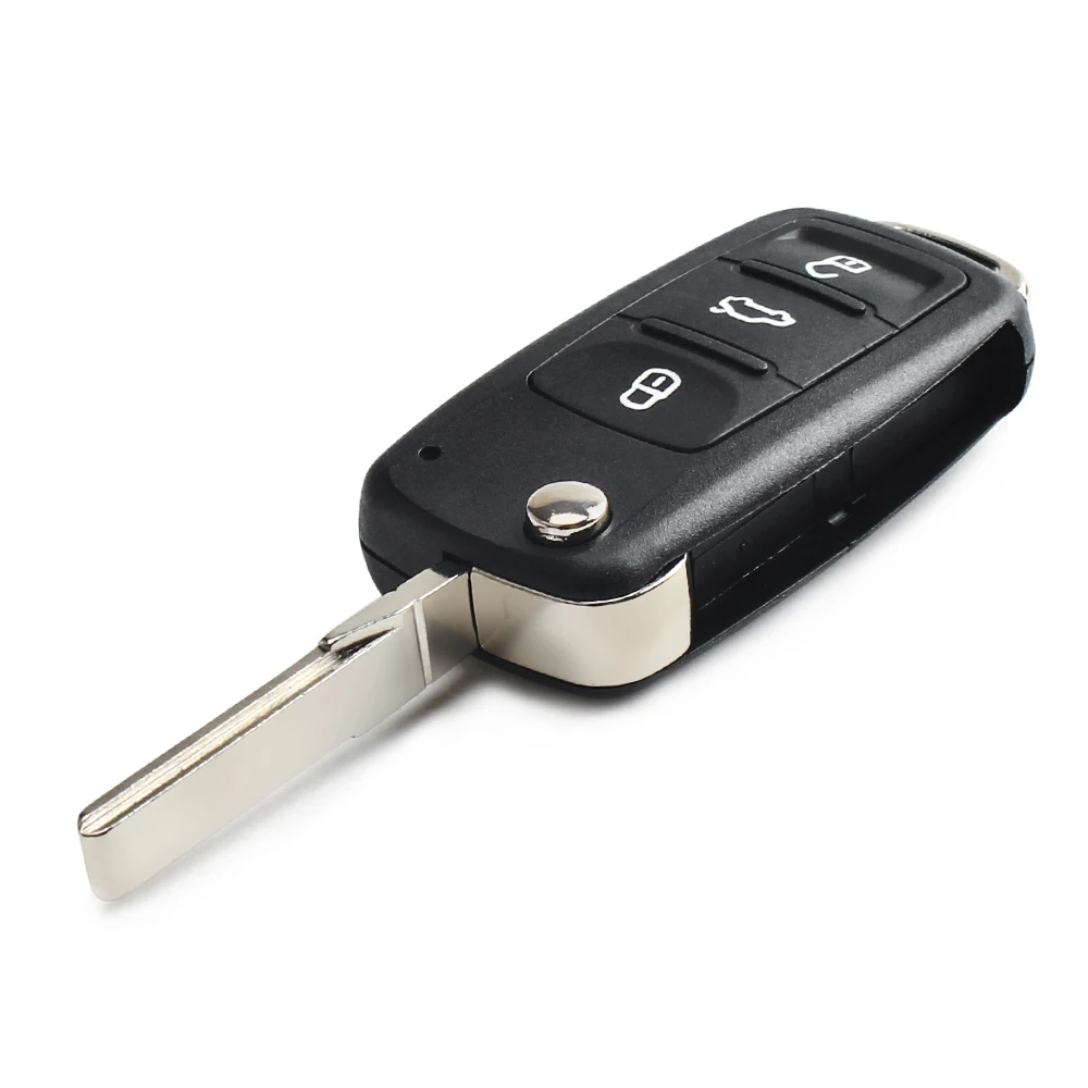  KEYYOU Flip Folding Remote Car Key Fob For Volkswagen VW Tiguan GOLF PASSAT Polo Jetta Beetle Hella