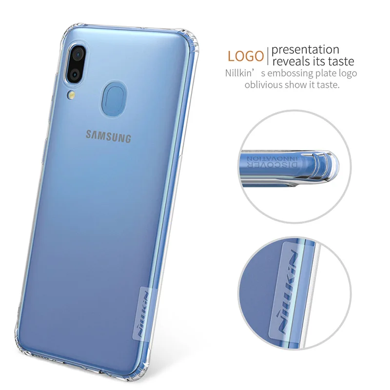 Мягкий ТПУ чехол Nillkin Nature для Samsung Galaxy A30 A50 A51 тонкий силиконовый прозрачный