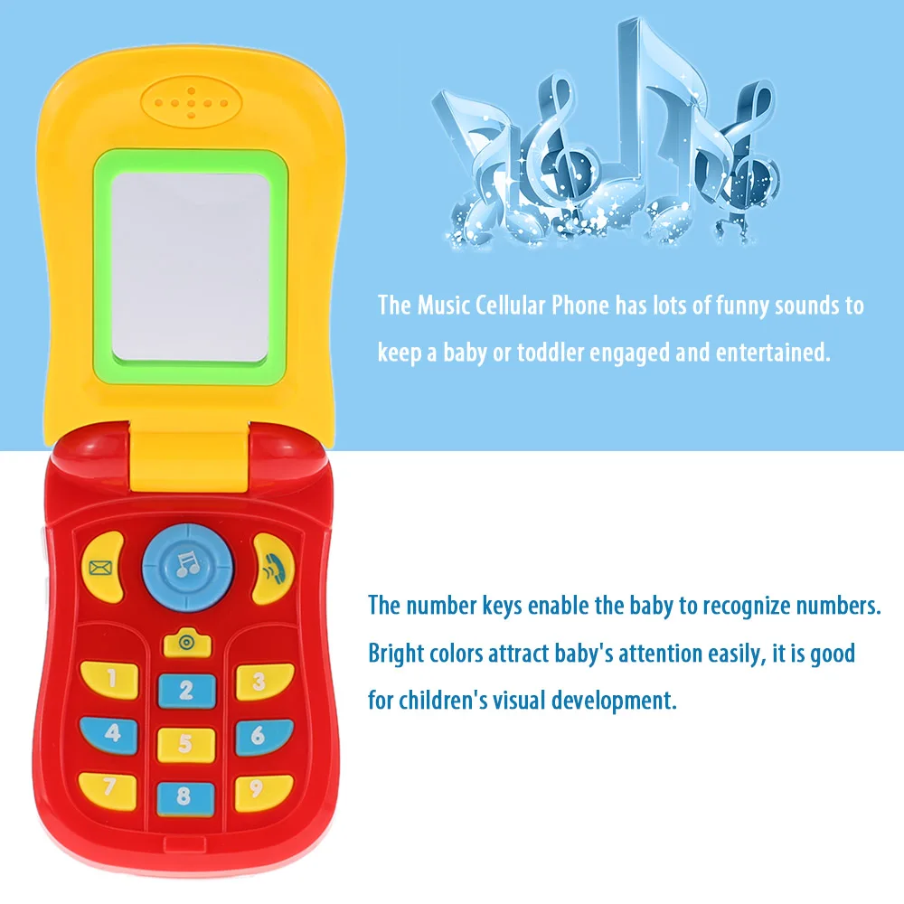 Музыкальный мобильный телефон Enlightment игрушка Новый электронный мобильный телефон игрушки красочные детские музыкальные сотовые телефоны