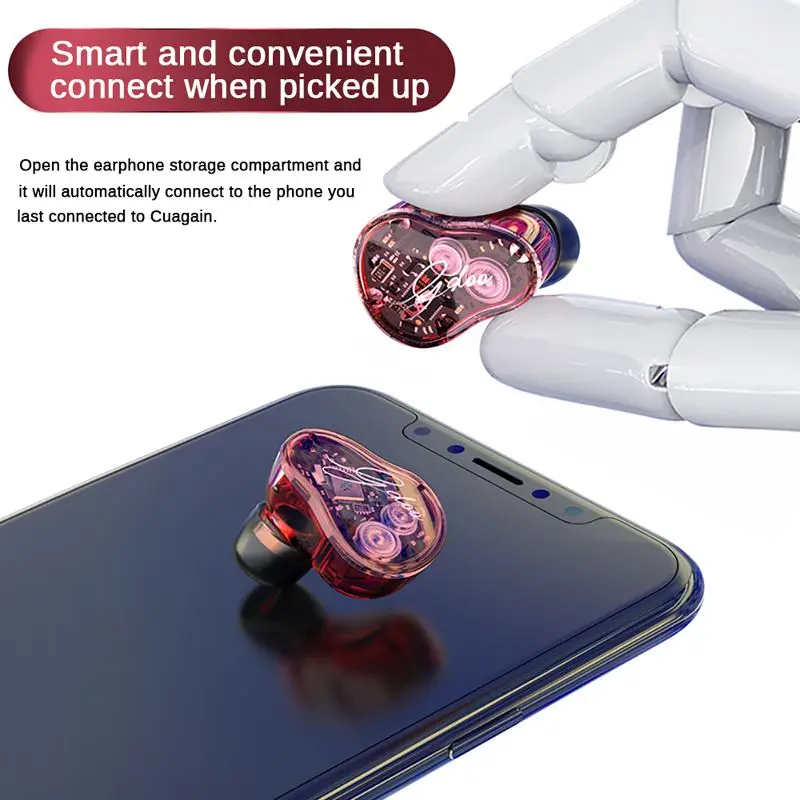 Dual Dynamic Driver TWS bluetooth 5.0 Earphone HiFi Bass Smart Touch IPX7 Waterproof for Iphone Xiaomi Huawei