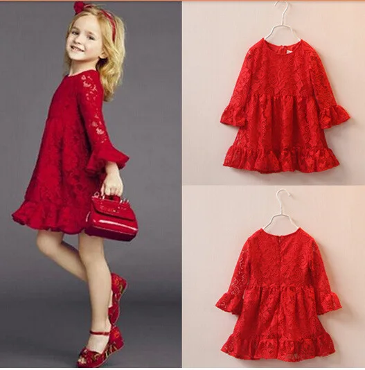 childrens red dress