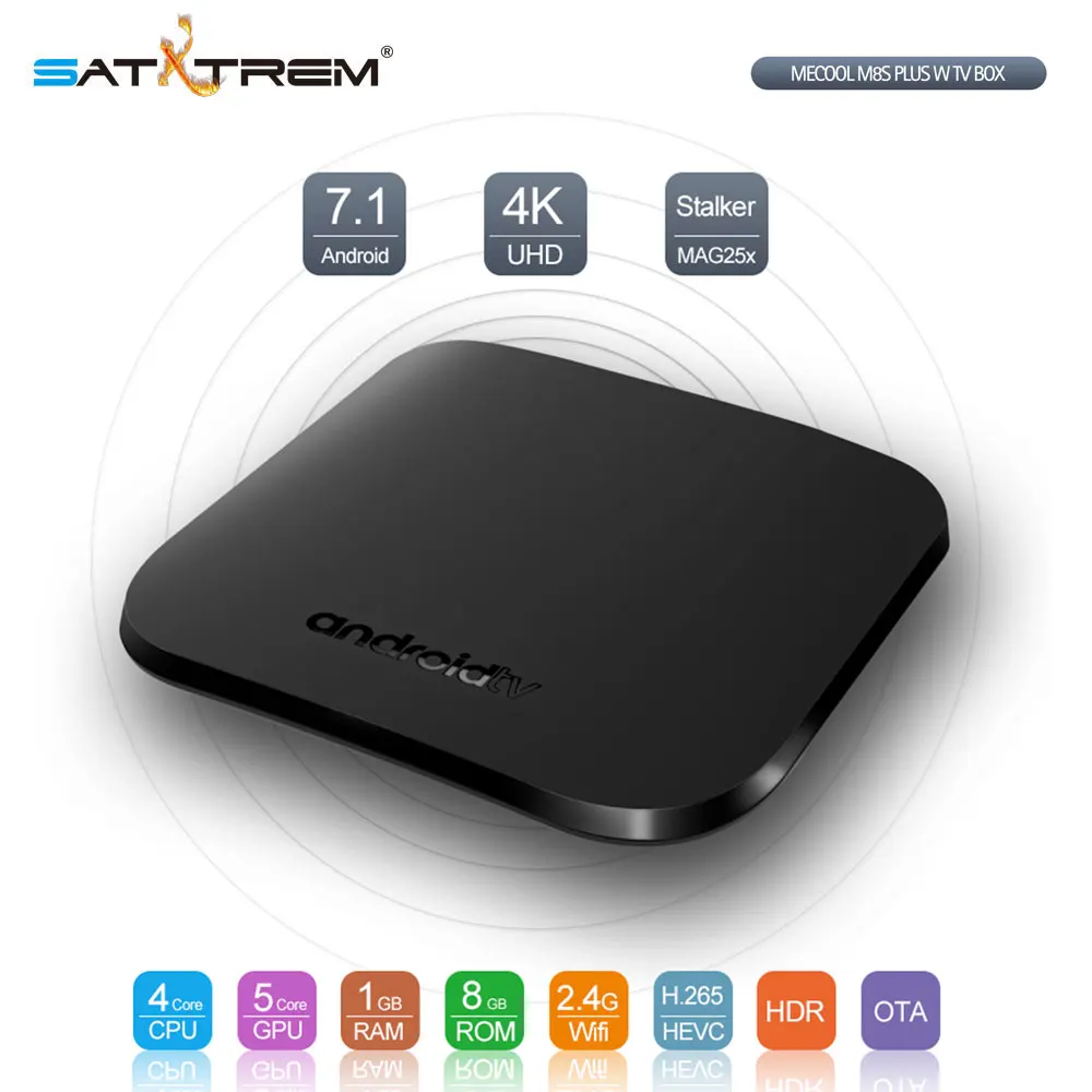 MECOOL M8S плюс W andriod tv box Amlogic S905W Quad core tv box android 7,1 4 К android окно Smart Media Player Mini PC Декодер каналов кабельного телевидения