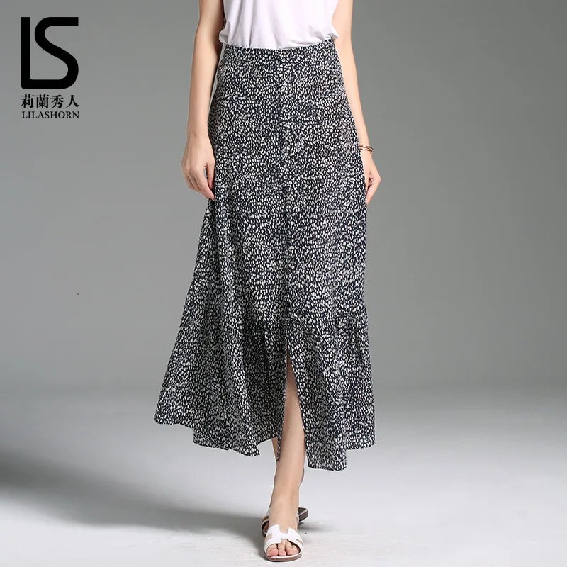 

100% natural Silk Short Skirt Half-length Skirt Summer skirt New Beach Point Silk Fishtail Skirt