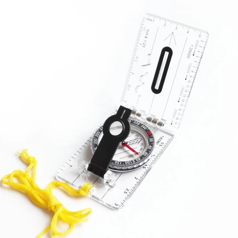 Foldable Compass Ruler Camping Directional Cross country Race Hiking