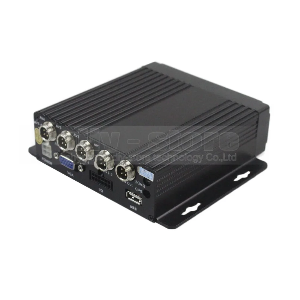 DIYKIT автомобильный автобус RV мобильный HD 4CH DVR видео/аудио рекордер с