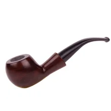 Лидер продаж Портативный черное акриловое волокно изогнутый хвост курительная трубка Для мужчин необходимых принадлежностей Традиционный Стиль в виде курительной трубки, LFB431