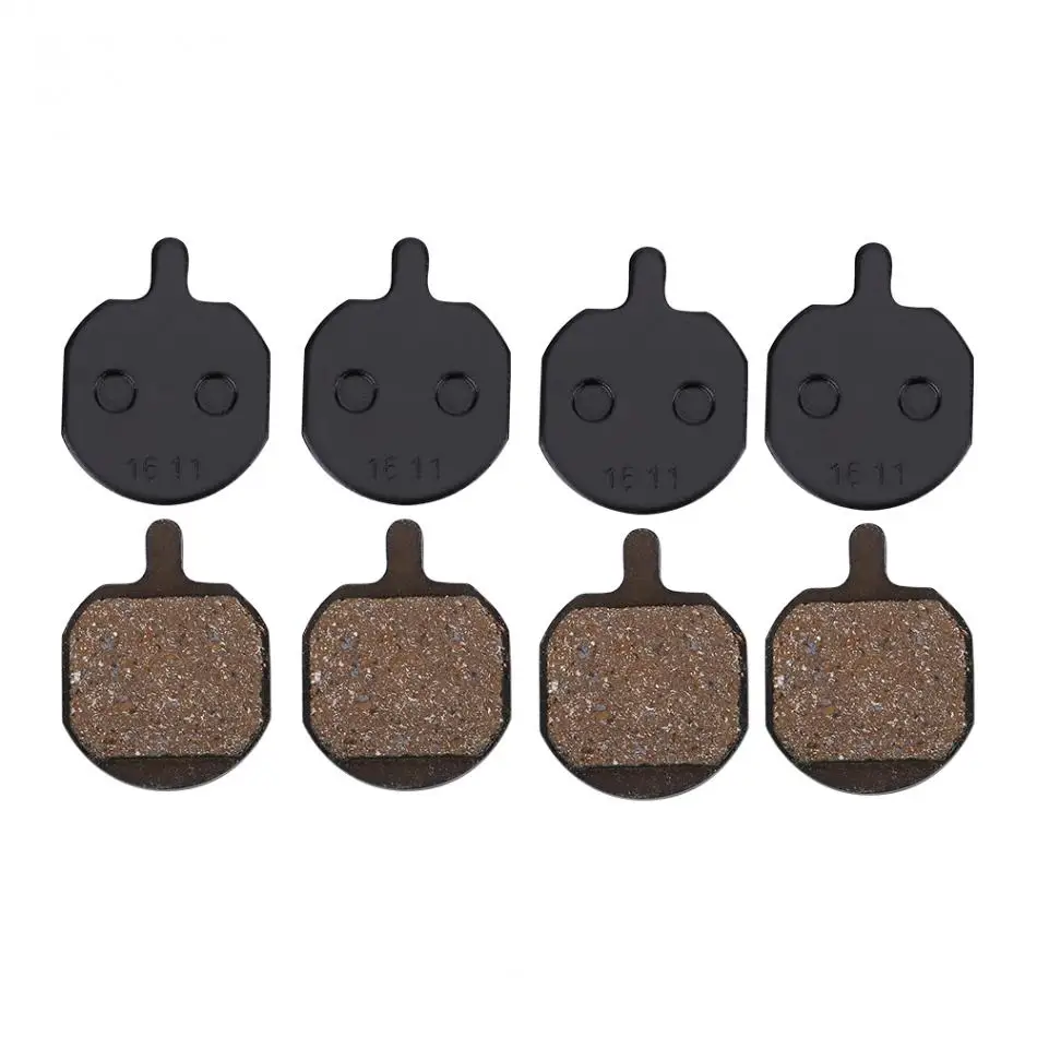 4 Pairs/Pack Resin & Steel Disc Brake Pads 25x20mm/0.98x0.78inch