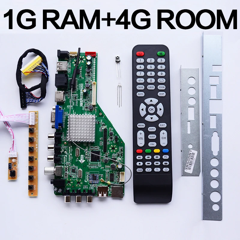

RAM 1G and 4G storage MSD338STV5.0 Intelligent Wireless SAMRT TV Driver Board Universal Andrews LCD Motherboard 1024M Android