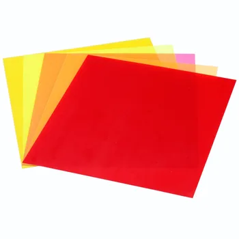 

Neewer 7"x8"/18 x20 cm Transparent Color Correction Lighting Gel Filter Set Pack of 5 Gel Sheet for Yongnuo Studio Strobe Flash