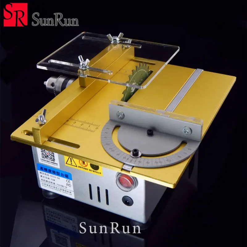 Mini table saw/12V-24V portable DIY wood Cutting machine, desktop buddha beads polish machine,metal/Acrylic cutter