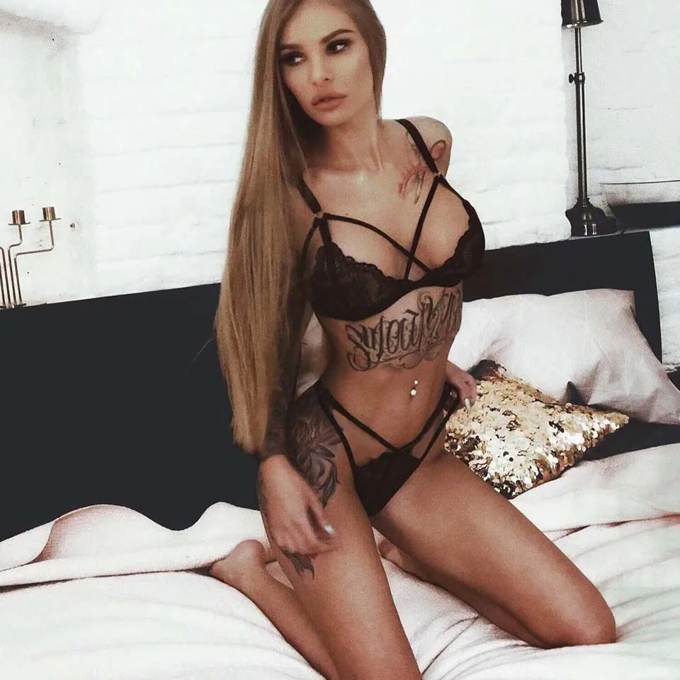 

Sexy Lingerie Set Women Transparent Bra Thong Erotic Underwear New Bandage Sleepwear Femme Porno Babydoll Sexy Costume Intimates