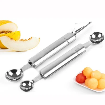 Eworld вечерние поставки из нержавеющей стали резак фруктовая ложка нож для нарезки дыни Corer Совок резак для быстрого нарезания умные режущие кухонные инструменты - Цвет: spoon carving