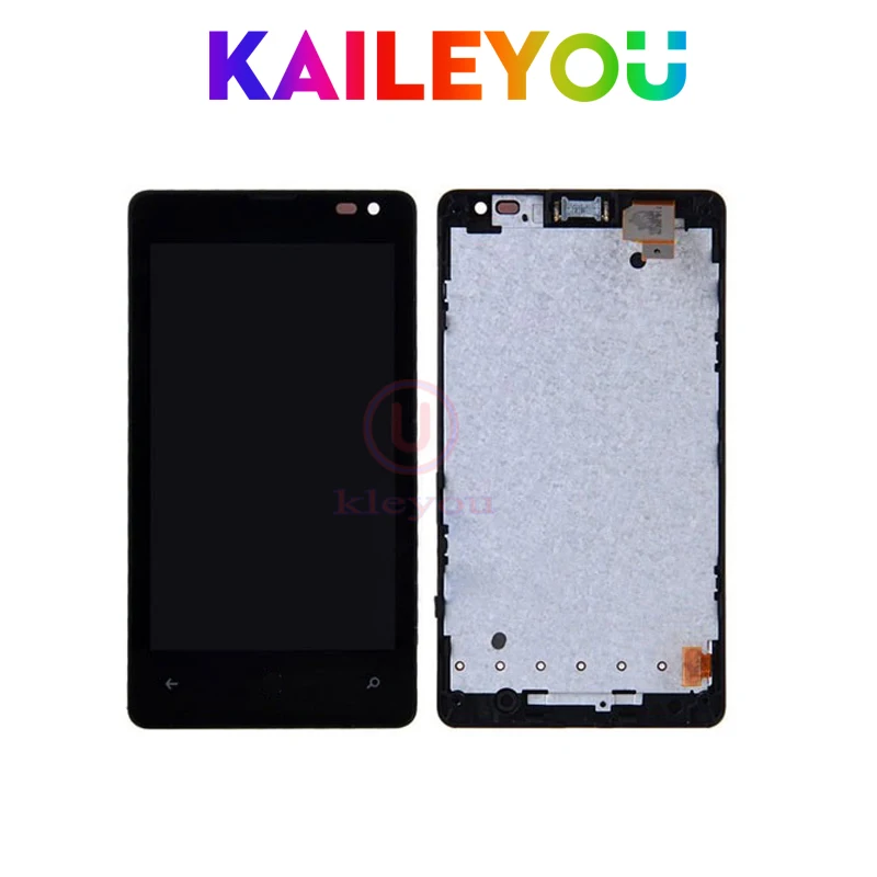 

Original For Nokia Microsoft Lumia 435 1069 1070 1071 LCD Touch Screen Digitizer LCD Display Panel Screen Monitor with Frame