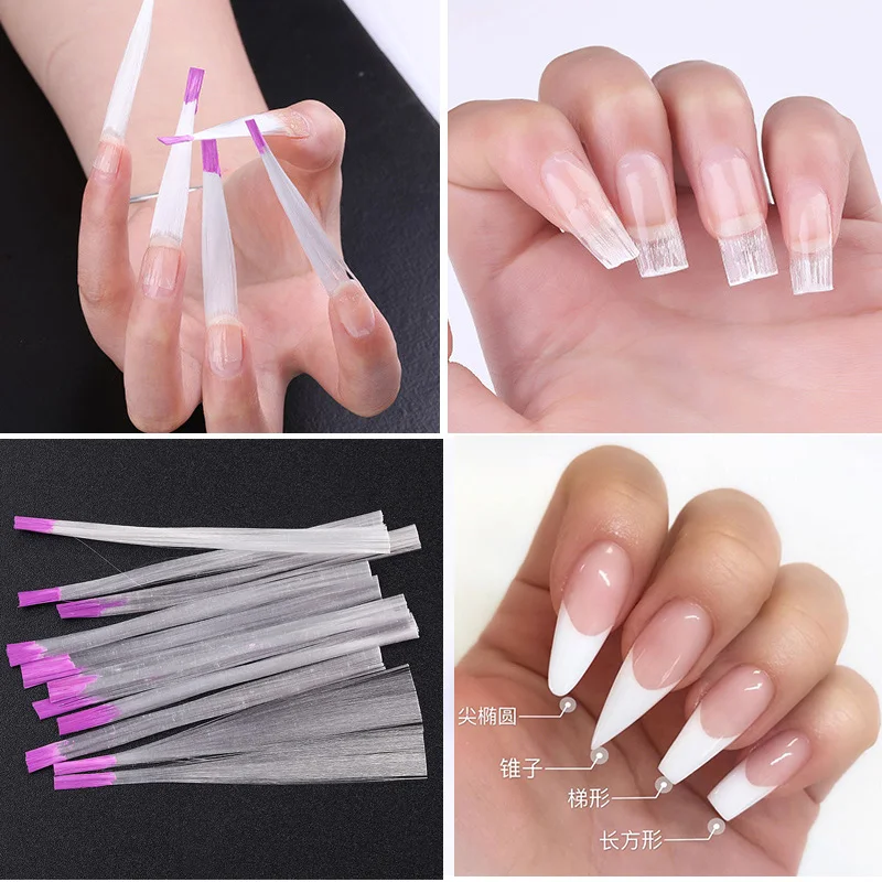 

Fibernails Nail Form Nail Extension Glass Fibernails Acrylic Tips Fiber Glass for Nails Silk Building Extension Manicure Art
