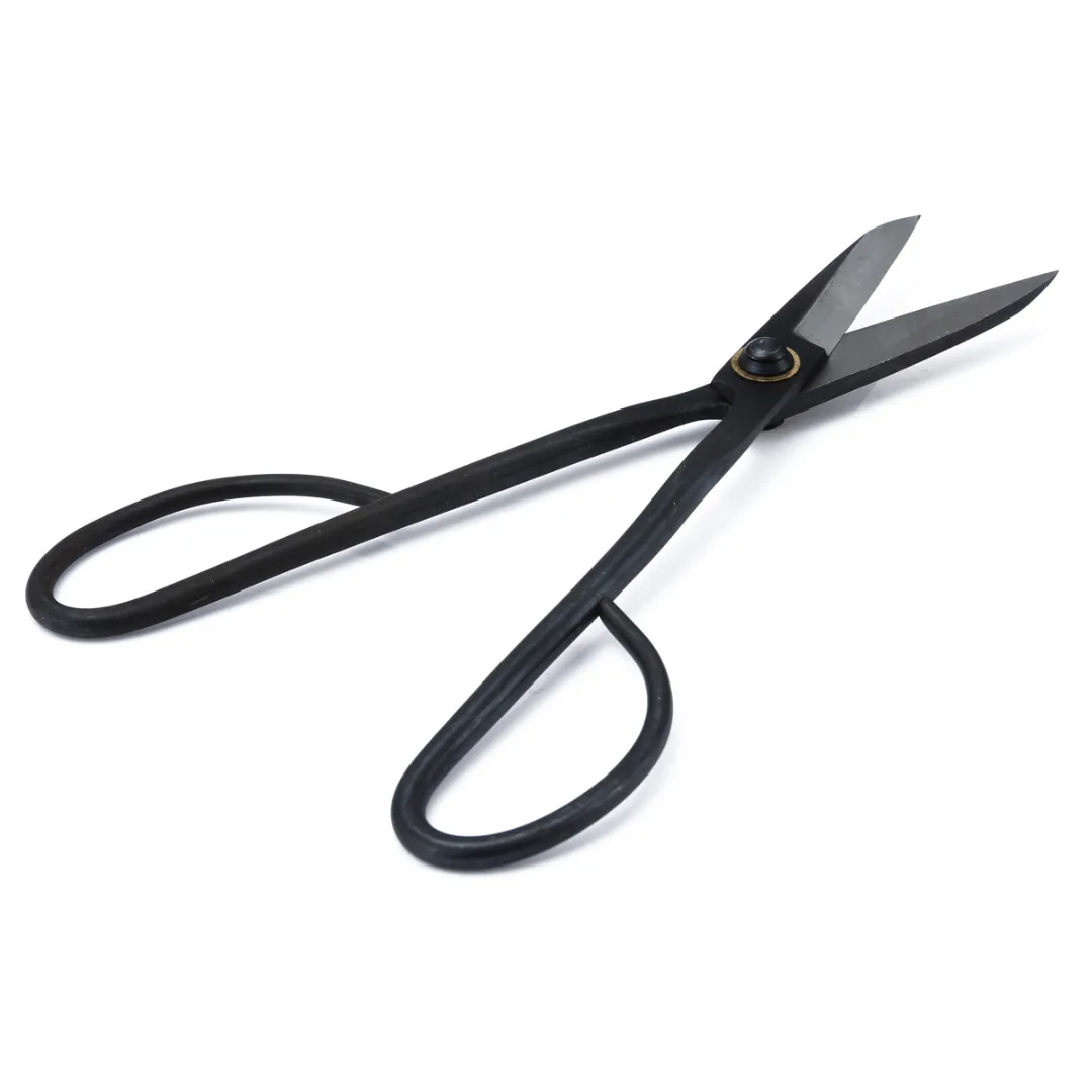 Garden Tool Bonsai Scissors Cutter 200mm 8'' Black Steel Beginner Household Bonsai Tool Long Handle Scissors