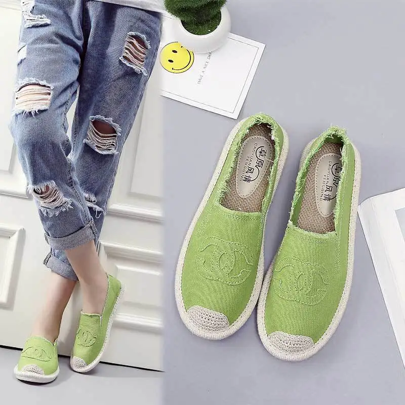 

Dropshiping 2019 Summer Candy Colors Casual Women Shoes Canvas Fisherman Lazy Loafers Flats Lightweight Breathable Soft Leisure