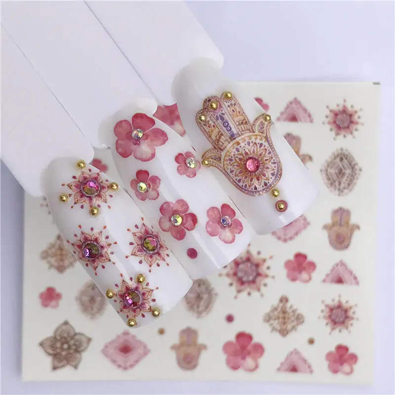 Летняя серия переводных наклеек для ногтей с изображением розовых фруктов Фламинго ананас русалка украшение для ногтей - Цвет: YZW-3068