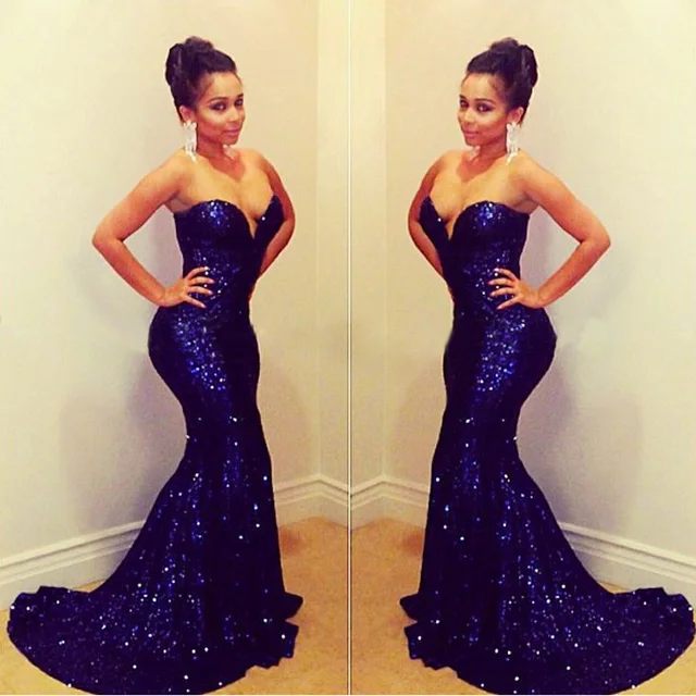 Dark Blue Sparkly Dress