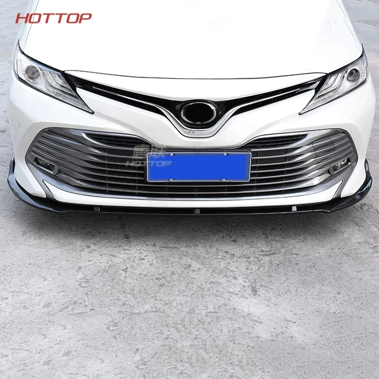 

Front Bumper Lip Cover Trim Matt Car Front Lip Bumper Cover Sticker Protecter Decorative For Toyota Camry 2018 2019 SE/XSE