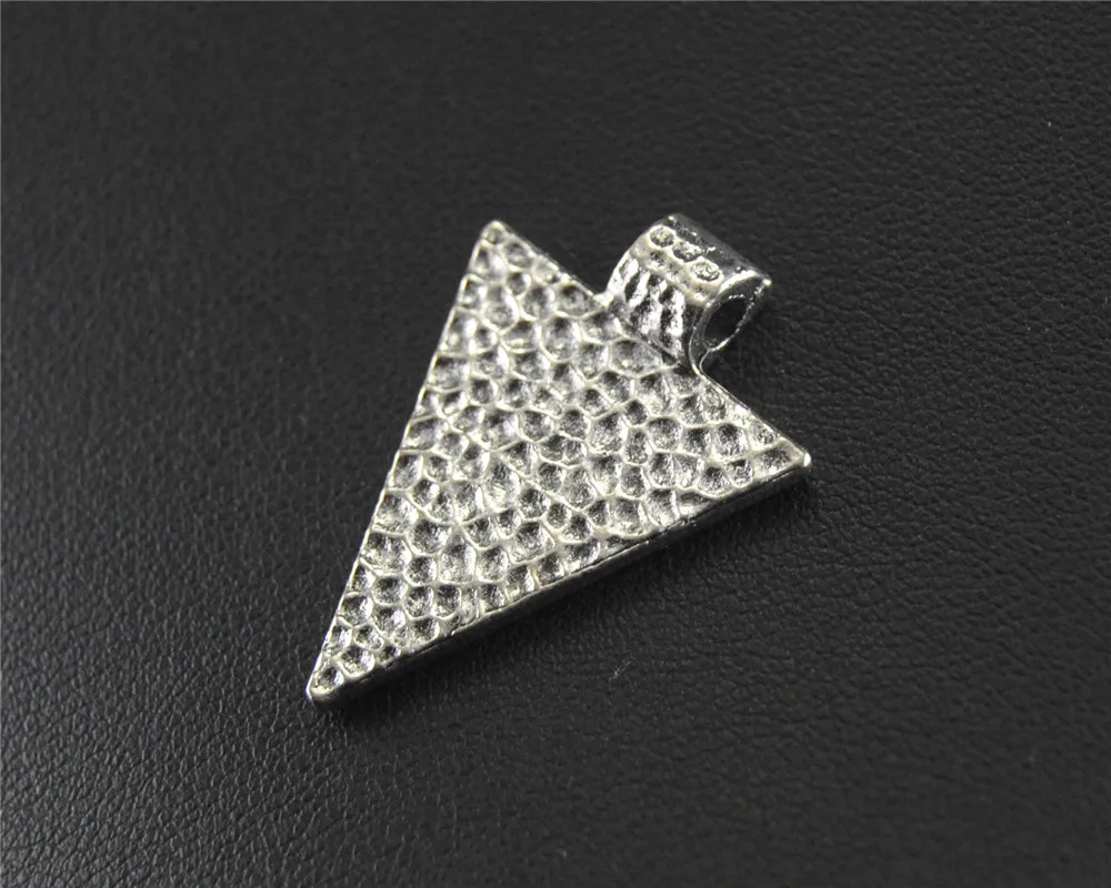 

15pcs Antique Sliver triangle drop Charm Pendant DIY Necklace Jewelry Making 28x19mm A1467
