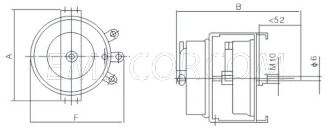 100w 150w bc1 disk resistor variável cerâmica