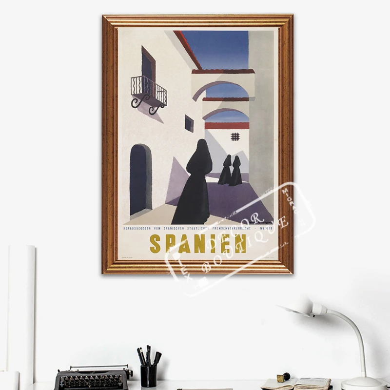 

Spain Tourism Travel Posters Spanien Classic Wall Sticker Canvas Paintings Decorative Vintage Poster Home Bar Decor Gift