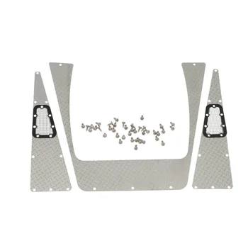 

1/10 RC Car Body Front Metal Plate & Inlet Grille Upgrade Spare Part For 1/10 RC Crawler Car Traxxas Trx-4 Trx4 Upgrade Parts
