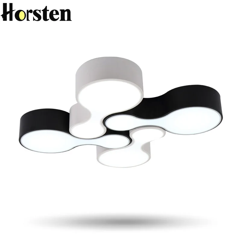 

Horsten Modern Creative Nordic DIY Ceiling Lights Lamp Black White Acrylic LED Ceiling Lamp For Bedroom Living Room Study Room